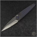 (#MKT-NOSA-002) Medford Knife & Tool Nosferatu Auto - Violet Ano - Satin Blade - Front