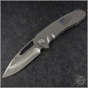 (#MKT-ONBELAY-003) Medford Knife & Tool - On Belay Ti Handle - Satin Blade - Front