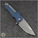 (#MKT-SC-004) Medford Knife & Tool Blue Smooth Criminal Tumbled Plain - Back