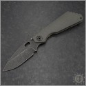 (#MSK-SNG-003) Strider Knives SNG Black Stonewash Blade Milled Aluminum Handle Flamed Ti - Front