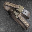 (#MT-APIS-DISDBR) Microtech Apis Belt Distressed Dark Brown - Additional View