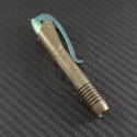 (#MTC-0050) Microtech Custom Siphon Pen Bronze AL - Ti Hardware - Back