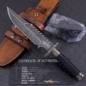 (#MTC-0066) Marfione Custom Interceptor Damascus - Back