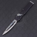 (#MTC-0067) Microtech Custom Halo 2.5 Mirror Polish with Abalone Inserts - Front