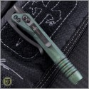 (#MTC-0068) Microtech Custom Siphon II Pen Antique Green CF Lever - Additional View