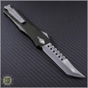 (#MTC-0083) Marfione Custom Combat Troodon Hellhound Apocalyptic Tanto w/ Green Handle - Back