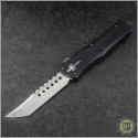 (#MTC-0239) Marfione Custom Combat Troodon Hellhound Tanto Mirror Polish w/ Copper Rings - Front