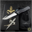 (#MTC-0245) Marfione Custom Combat Troodon Recurve Mirror Polished  w/ Ti Hardware - Additional View