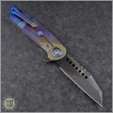 (#MTC-0274) Marfione Custom Warhound Folder DLC Stonewash - Back