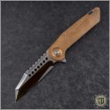 (#MTC-0288) Marfione Custom Copper Warhound Folder Mirror Polish - Back