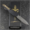 (#MTC-0342) Marfione Custom Scarab II Spike Grind Damascus - Back