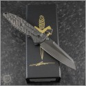 (#MTC-0374) Microtech Knives Custom Socom Elite Warcom Carbon Fiber Handle - Back