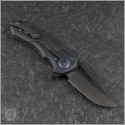 (#MTC-0378) Marfione Custom Knives Protocol Carbon Fiber Handle DLC Blade Plain - Back