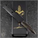 (#MTC-0381) Marfione Custom Combat Troodon D/E Hot Blued Damascus  - Back