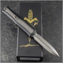 (#MTC-0388) Microtech Custom Atreus D/E Cryo Ice Blade Finish - Back