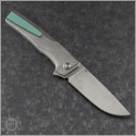 (#MWS-SON-1664) MachineWise Sonora Integral Ripple Pattern Green Ti Bolster - Back