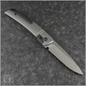 (#OES-F22-TIBK) J. Oeser Knives F22 Kickstop Titanium Handle Black Hardware - Back