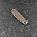 (#PENA-AKS-BRM) Pena Knives X-Series Apache Kickstop Brown Micarta - Additional View