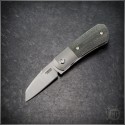 (#PENA-MA-BKM) Pena Knives X-Series Micro Apache Black Micarta - Front