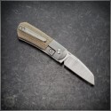 (#PENA-MA-BM) Pena Knives X-Series Micro Apache Brown Micarta - Back