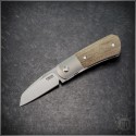 (#PENA-MA-BM) Pena Knives X-Series Micro Apache Brown Micarta - Front