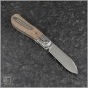 (#PENA-XDL-BR) Pena Knives X-Series Dogleg Brown Micarta - Back