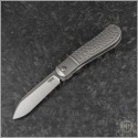 (#PENA-XDL-Ti) Pena Knives X-Series Dogleg Titanium - Front