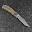(#PENA-XLC-BR) Pena Knives X-Series Lanny's Clip Front Flipper Brown Micarta - Back