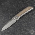 (#PENA-XMLA-BR) Pena Knives X-Series Mula Brown Micarta - Front