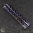 (#PK-Bali-01) Pena Knives Balisong Timascus Handle w/ Damascus blade - Additional View
