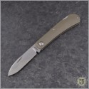 (#PK-Zulu-LB) Pena Knives Zulu Spearpoint Lockback - Bronzed Titanium - Front
