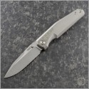(#PenaX-Alacran-01) Pena Knives X-Series Alacran Frag Titanium Satin Plain - Front