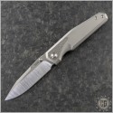 (#PenaX-Alacran-02) Pena Knives X-Series Alacran Jigged Titanium Satin Plain - Front