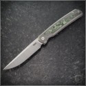 (#PenaX-Sicario-02) Pena Knives X-Series Sicario Jungle Wear Carbon Fiber Inlay Satin Plain - Front