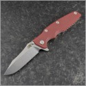 (#RH-EKLPS35-14) Rick Hinderer Knives Eklipse Tri-Way 3.5" Stonewash - Front