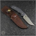 (#RH-EM-BK) Rick Hinderer Knives Emmett Bowie Stonewash Black Micarta - Additional View