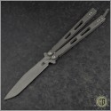 (#RH-NVS-1) Hinderer Knives Nieves Balisong Butterfly Knife - Front