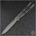(#RH-NVS-2) Hinderer Knives Nieves Balisong Butterfly Knife - Front