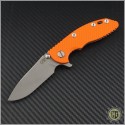 (#RH-XM1830-3) Rick Hinderer XM-18 3" Slicer - Orange Scale - Front
