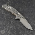 (#RH-XM1830-HT-005) Rick Hinderer XM-18 3" Tri-Way Harpoon Tanto Coyote G-10 - Back