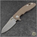 (#RH-XM1830-SF-2) Rick Hinderer Gen 6 XM-18 3.0" Skinny Sheepsfoot Stonewash - Front