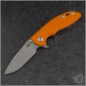 (#RH-XM1830-SK-1) Rick Hinderer XM-18 3.0" Skinny Slicer Stonewash - Front