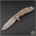(#RH-XM1835-41) Rick Hinderer XM-18 3.5" Harpoon Spanto - Flat Dark Earth - Front