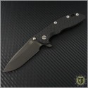 (#RH-XM1835-43) Rick Hinderer XM-18 3.5" Spear Point - Black - Front