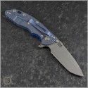 (#RH-XM1835-89) Rick Hinderer Tri-Way XM-18 3.5" Spanto Stonewash - Battle Blue - Back