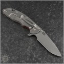 (#RH-XM1835-92) Rick Hinderer Tri-Way XM-18 3.5" Spearpoint Working Finish - Red - Back