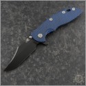 (#RH-XM1835-B-11) Rick Hinderer XM-18 3.5" Bowie Battle Black - Red G-10 - Front