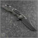 (#RH-XM1835-B-8) Rick Hinderer XM-18 3.5" Bowie Battle Black - OD Green G-10 - Back