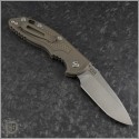 (#RH-XM1835A-04) Rick Hinderer XM-18 Auto 3.5" Spearpoint Battle Bronze - Back