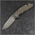 (#RH-XM1835A-04) Rick Hinderer XM-18 Auto 3.5" Spearpoint Battle Bronze - Front